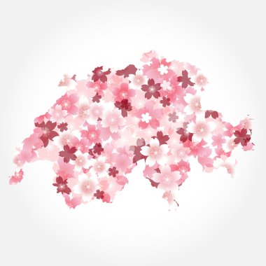 Switzerland　Map Country Cherry